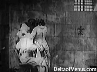 Starodávne francúzske špinavé video 1920s - bastille deň