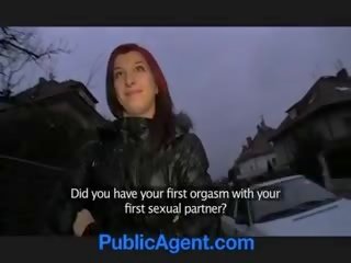 PublicAgent Bara Her Pussy Gets Wet Talking About adult film