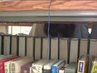 Young seductress Groped In Library
