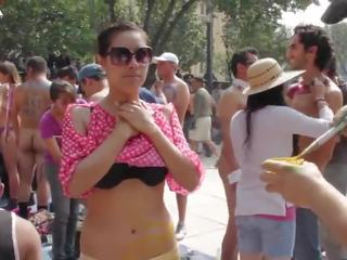 2014 mexico wnbr - naakt vrouwen & mensen lichaam painted in square