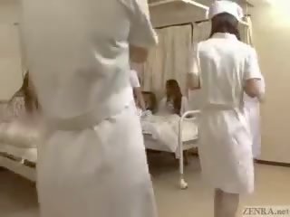 توقف ال وقت إلى fondle اليابانية الممرضات!