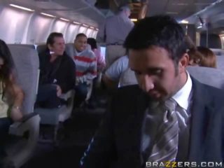 Passengers hebben quickie in een airplane!