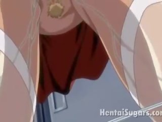 Heavenly hentai cô gái tóc vàng đóng đinh trong các ass