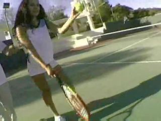 Tennis court turns into fuck court clip