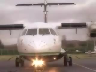 Sensational air hostess sucking pilots big putz