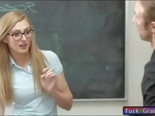 Perky Blonde Teen daughter Alexa Grace Fucked In The Classroom