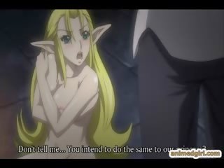 Busty Anime Elf Caught And Poked By Shemale Hentai