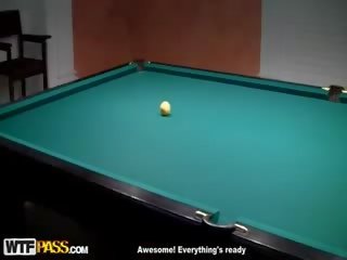 Pick up butt fuck on billiard table