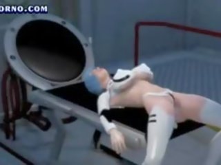 Animado sexo presilla película muñeca consiguiendo boca roscado
