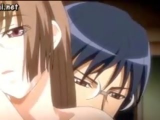 Hot Anime Gets Enormous Tits Rubbed
