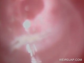 Έγκυος ιαπωνικό strumpet τσιμπουκώνοντας μαλλιαρό πέος