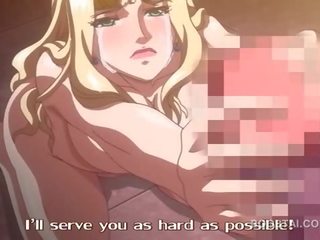 Anime hardcore jāšanās uz trijatā ar blondīne siren
