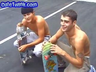 Y-ung skateboarders xxxposed