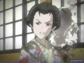 A hogtied geisha got a mitra pilošs grūti augšup vāvere