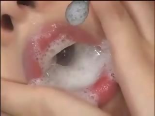 Turned on teen bitch swallows large amount of glorious cum