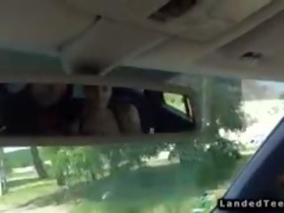 Hungarian Hitchhiking Couple Fucking In Car