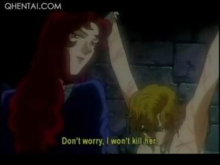 Hentai Nasty adolescent Torturing A Blonde adult movie Slave In Chains