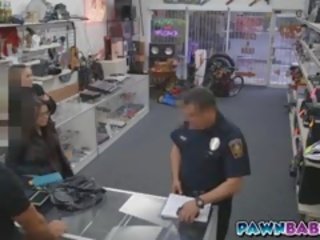 Couple Of Girls Sucked On Cop's penis