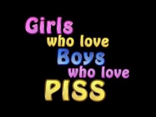 Girls who love youngsters who love piss 1