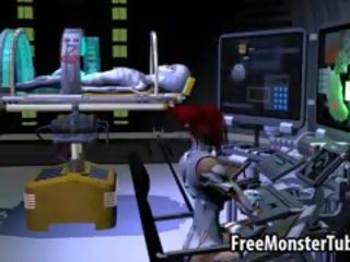 Tasty 3D Redhead babe Gets Fucked By An Alien
