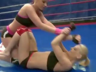 Cute lesbian girls fighting