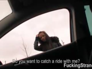 Hitchhiker Teen Gina Devine First Public sex clip mov With A Stranger