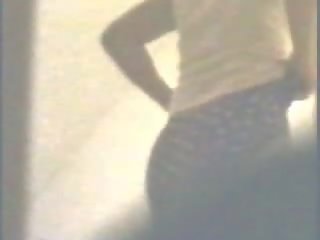 Hidden Camera Spies on 20yo with small tits while she changes