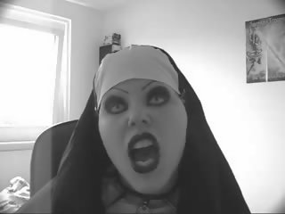Charmig ondska nuns lipsync