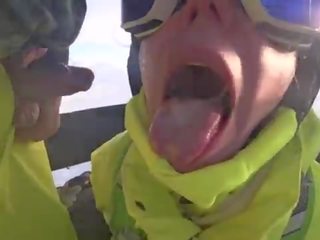 4k public jet de sperma pe gură în schi lift parte 1, 2