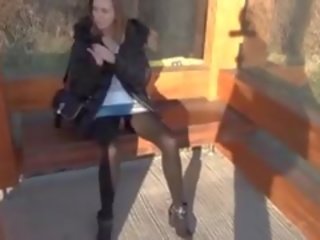 Amazing Chick Anal adult movie At Bus Station