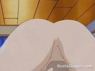 Žalias akimis raudonplaukiai manga minx jumping a storas penis sunkus