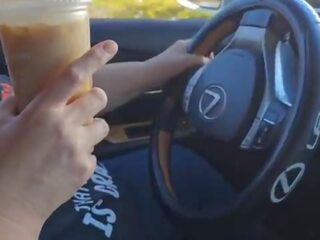 I Asked A Stranger On The Side Of The Street To Jerk Off And Cum In My Ice Coffee &lpar;Public Masturbation&rpar; Outdoor Car xxx video